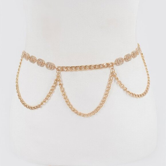 Chain Belt W/ Stone - Picture 1 of 7